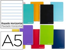 Cuaderno espiral liderpapel a5 micro witty tapa dura 140h 75gr horizontal 8mm 5