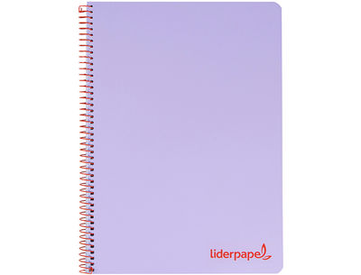 Cuaderno espiral liderpapel a5 micro wonder tapa plastico 120h 90g cuadro 5mm 5 - Foto 2