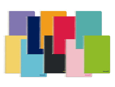 Cuaderno espiral liderpapel cuarto smart tapa blanda 80h 60gr cuadro 5mm con - Foto 2