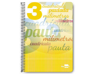 Cuaderno espiral liderpapel folio pautaguia tapa blanda 80h 75 gr cuadro pautado - Foto 4