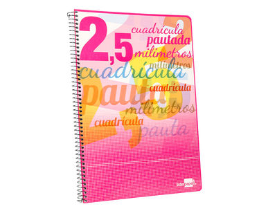 Cuaderno espiral liderpapel folio pautaguia tapa blanda 80h 75 gr cuadro pautado - Foto 3