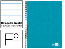 Cuaderno espiral liderpapel folio write tapa blanda 80H 60GR horizontal con