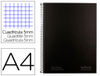 Cuaderno espiral navigator a4 micro tapa forrada 120h 80gr cuadro 5mm 5 bandas 4