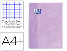 Cuaderno espiral oxford ebook 1 school touch te din a4+ 80 hojas cuadro 5 mm con