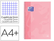 Cuaderno espiral oxford ebook 1 school touch te din a4+ 80 hojas cuadro 5 mm con