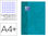 Cuaderno espiral oxford ebook 1 tapa extradura din a4+ 80 h cuadricula 5 mm aqua - 1