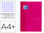 Cuaderno espiral oxford ebook 1 tapa extradura din a4+ 80 h cuadricula 5 mm rosa - 1