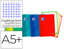 Cuaderno espiral oxford ebook 4 tapa extradura din a5+ 120 h microperforadas