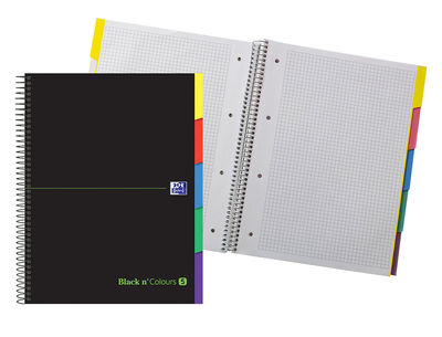 Cuaderno espiral oxford ebook 5 tapa extradura din a4+ 100 h con separadores - Foto 2