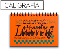 Cuaderno rubio lettering caligrafia practica curioos paso a paso encuadernacion