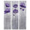 Cuadro flores púrpuras 120x90x3,5 cm, pintado a mano al óleo - 2