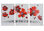 Cuadro flores rojas 90x165x3,5 cm, pintado a mano al óleo - 2
