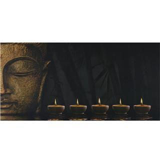 Cuadro led buddha, con iluminación, 55x110 cm