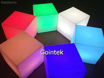 Cube Led Licht Stuhl, glühender geführter Stimmung Lichtwürfel