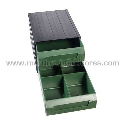 Cubeta plástica encajable para subdivisión 154x111x82 mm - Foto 5