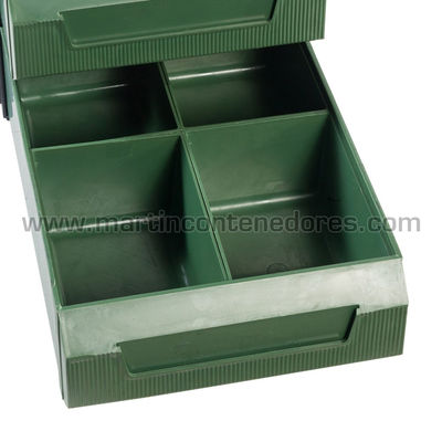 Cubeta plástica encajable para subdivisión 154x111x82 mm - Foto 4