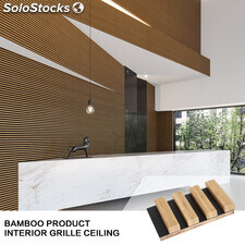 Cubierta tejida de bambú para terraza, para uso en exteriores, con lengüeta