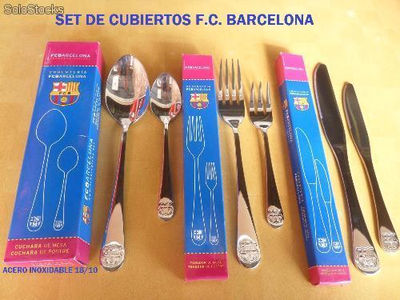 Cubiertos originales del futbol club Barcelona