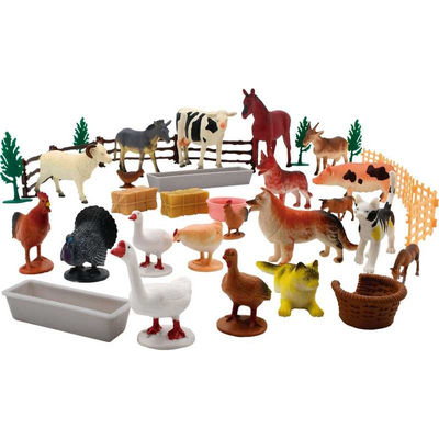 Cubo 40 Figuras De Animales De Granja - Foto 2