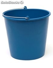Cubo agua liso reciclado - azul 6 litros