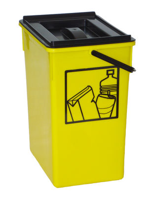Cubo Basura Comunidad 100 litros-Comprar Cubo de basura con tapa y asa negro