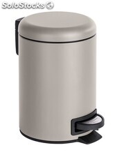 Cubo de basura 3L. Con sistema invisible de bolsa, modelo gris-marrón - Sistemas