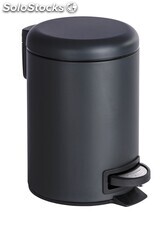 Cubo de basura 3L. Con sistema invisible de bolsa, modelo negro mate - Sistemas