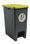 Cubo de basura con pedal 30 Litros adhesivo. Tapa Amarilla - Sistemas David - 1