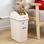 Cubo de basura Contenedor de plástico para hogar - Foto 4