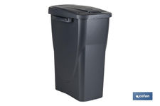 Cubo de basura gris para desechos en general | Tres medidas y capacidades