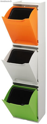 Cubo de basura modular 15 litros. Color Blanco - Sistemas David - Foto 3