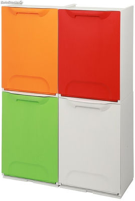 Cubo de basura modular 15 litros. Color Blanco - Sistemas David - Foto 4