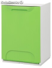 Cubo de basura modular 15 litros. Color verde - Sistemas David