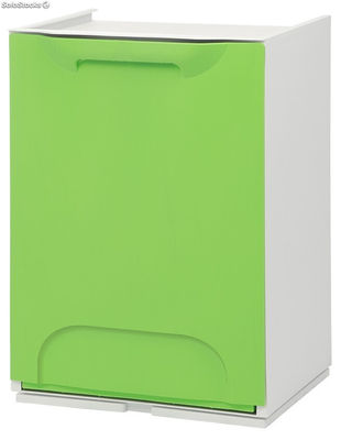 Cubo de basura modular 15 litros. Color verde - Sistemas David