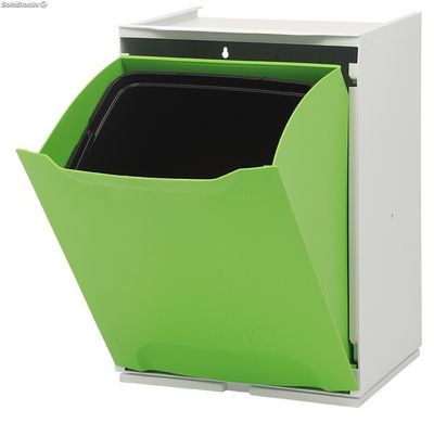 Cubo de basura modular 15 litros. Color verde - Sistemas David - Foto 2