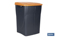 Cubo reciclaje inox 13L 3 cubos negros