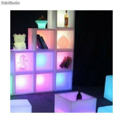 Cubo led, 40x40cm, abierto, RGB, recargable - Foto 2