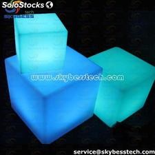 Cubo lumineux-lampe/tabouret cubique - Slide design