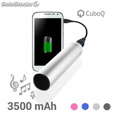 CuboQ Akkuladegerät mit Lautsprecher 3500 mAh