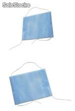 Cubrebocas azul medico con elastico