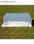 Cubremantel tela hilo Rústico mesa rectangular 1,22x0,60m Color Danubio - 1
