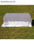 Cubremantel tela hilo Rústico mesa rectangular 1,22x0,60m Color Volga - 1