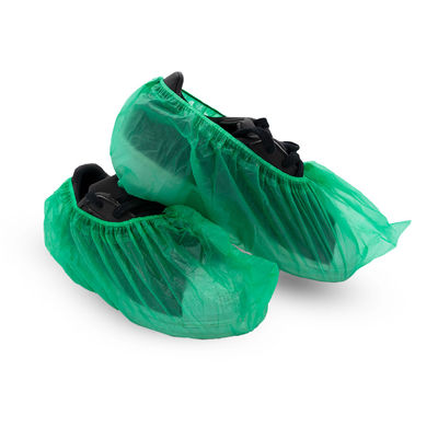 Cubrezapatos polietileno verde galga 160, caja 500 unidades