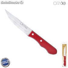 Cuchillo Chuleton Extra 13 cm. Mango Color Rojo