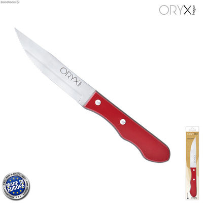 Cuchillo Chuleton Extra 13 cm. Mango Color Rojo
