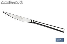 Cuchillo de carne | Modelo Bari | Fabricado en Acero Inox. 18/10 | Blíster o