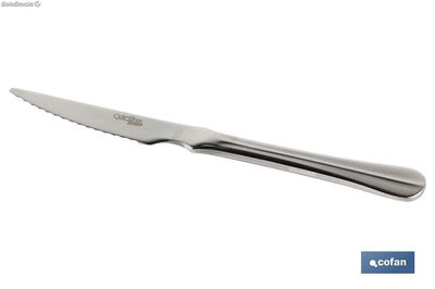 Cuchillo de Carne | Modelo Bolonia | Fabricado en Acero Inox. 18/00 | Envase