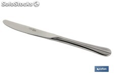 Cuchillo de mesa | Modelo Bolonia | Fabricado en Acero Inox. 18/00 | Envase