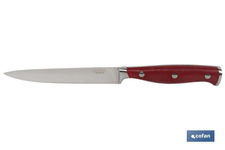Cuchillo de Verduras con forjado francés | En Color Rojo | Medida de la hoja de