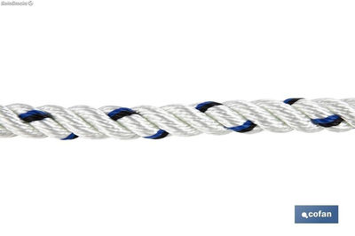 Cuerda de seguridad para Arnés | Medida en 1,5 m | 12 mm | Con Hebillas y